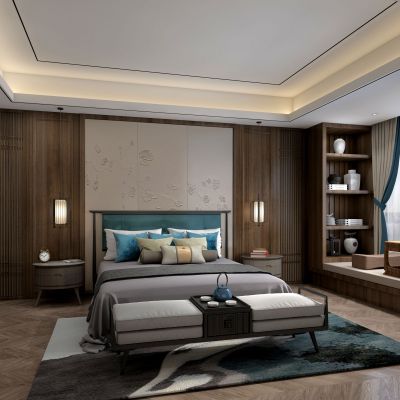 新中式卧室