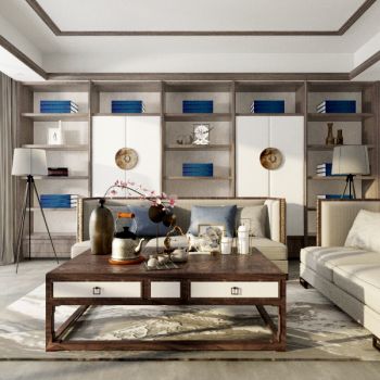 中式客厅沙发组合