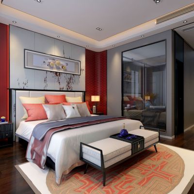 新中式卧室