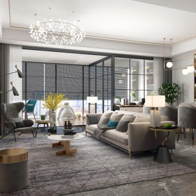 现代客餐厅 现代客餐厅 多人沙