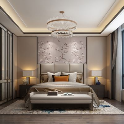 新中式卧室