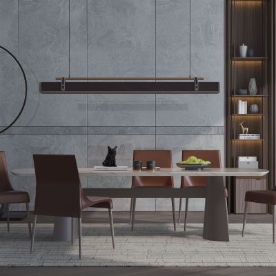 现代餐桌椅组合