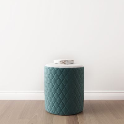 现代轻奢菱形单人圆凳