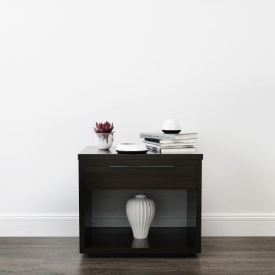 现代实木床头柜书籍摆件组合