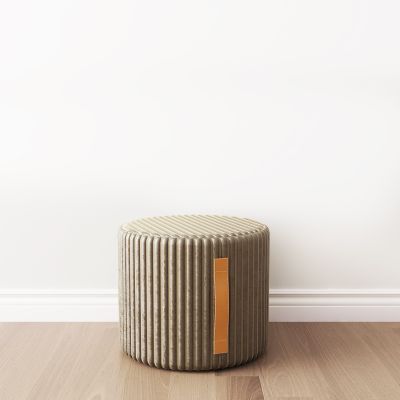 现代黄色单人凳