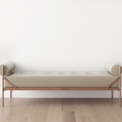 现代轻奢金属沙发凳