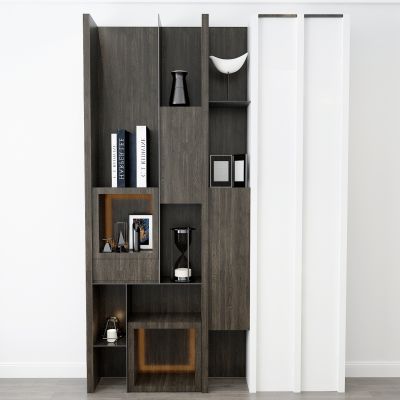 现代置物架摆件组合