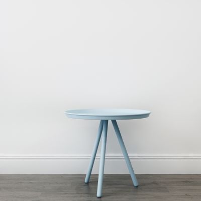 北欧蓝色圆几