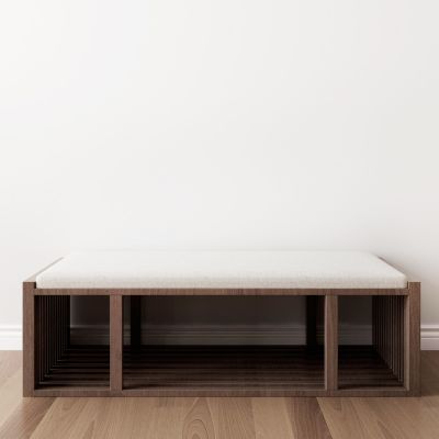 新中式实木沙发凳