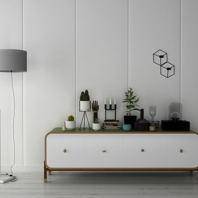 现代简约边柜组合