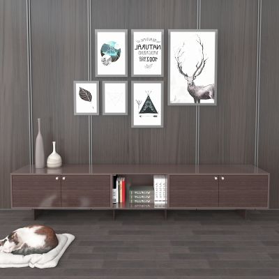 现代电视柜组合