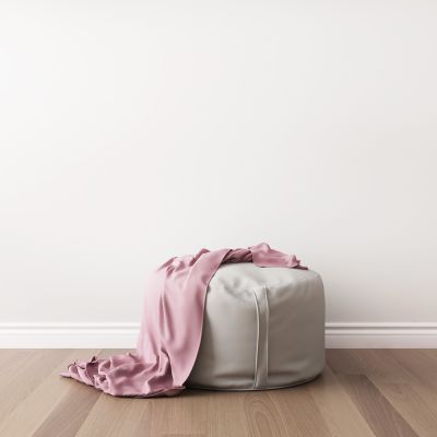 现代布艺单人沙发凳