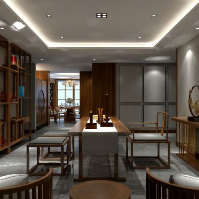 中式书房餐厅