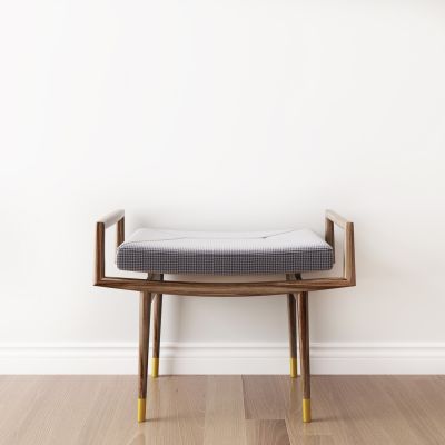 新中式布艺单人凳