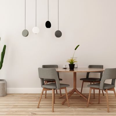 现代圆桌椅组合