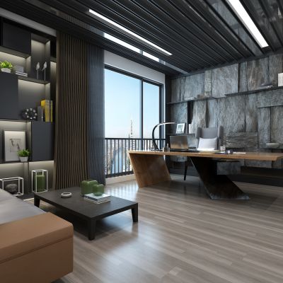 现代简约经理办公室