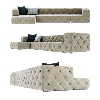 现代布艺转角沙发