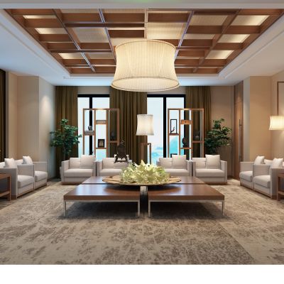 新中式接待室  会客厅 