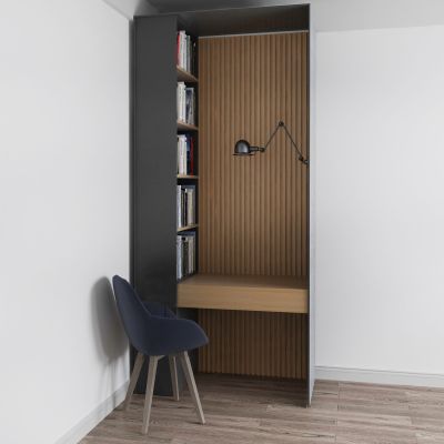 现代书桌椅书柜书籍组合