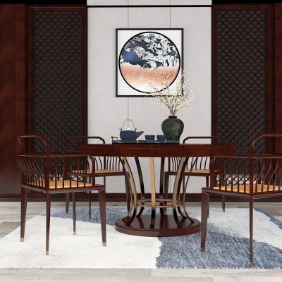 新中式桌椅组合