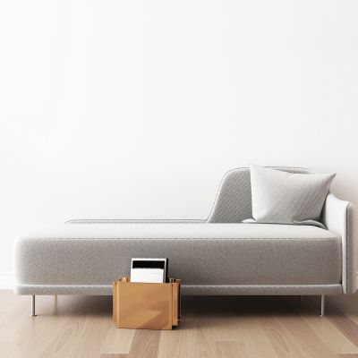 现代布艺贵妃椅