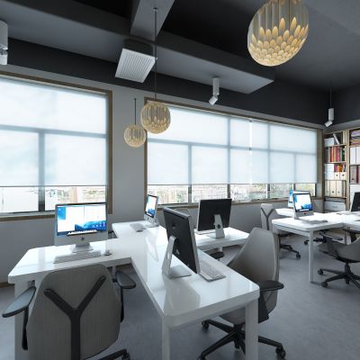 4人组办公区 办公室 