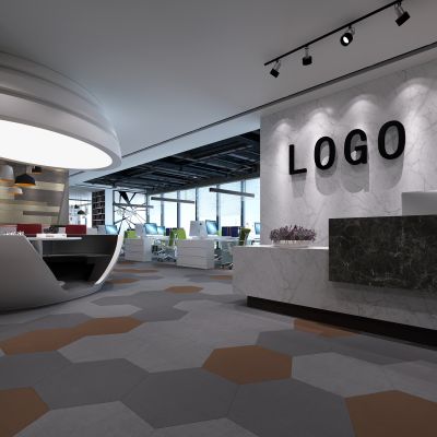 现代办公室 大型办公区域