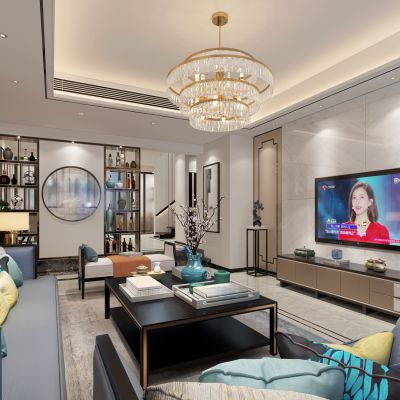 新中式客餐厅别墅