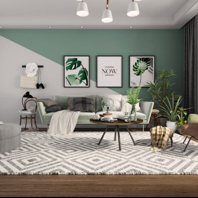 北欧沙发茶几组合