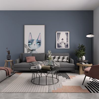 北欧沙发茶几组合