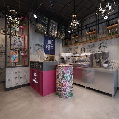 工业风酒吧大堂