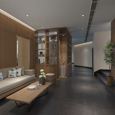 新中式过道接待