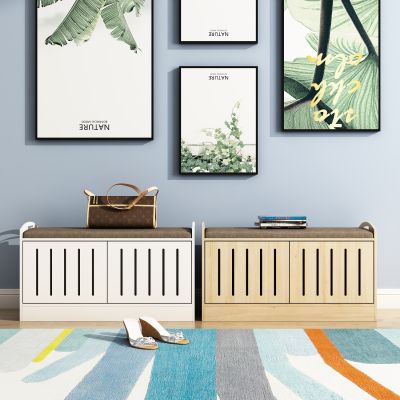 现代简约家用鞋柜换鞋凳饰品