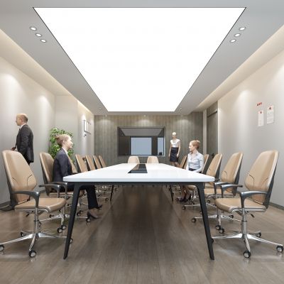 现代简约小型会议室