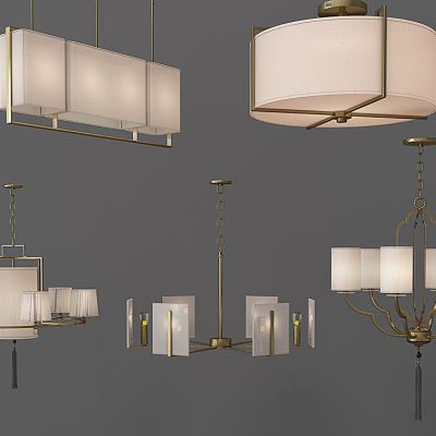 新中式吊灯组合