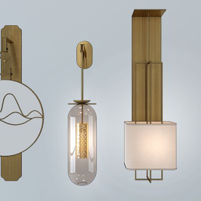 新中式金属壁灯组合