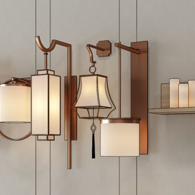 新中式壁灯组合