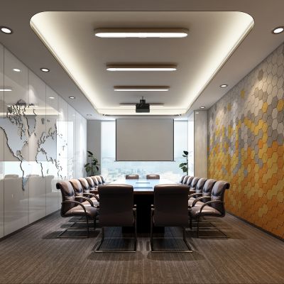 现代简约小型会议室