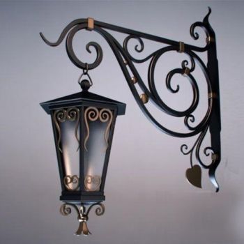 欧式田园铁艺壁灯
