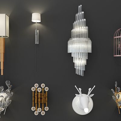 简欧式壁灯组合