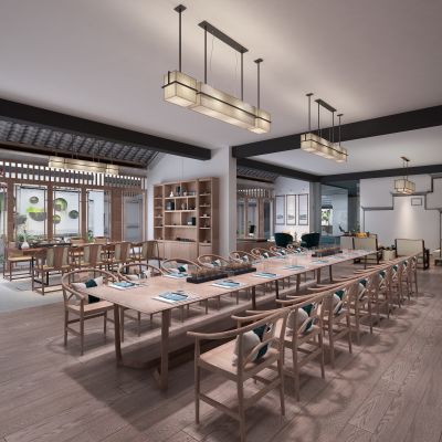 新中式综合办公区  会议室  接待室  休闲区