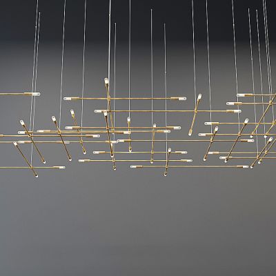 工业风现代大型吊灯组合