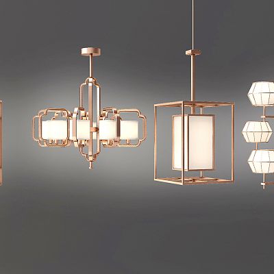 新中式金属吊灯