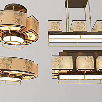 新中式吸顶灯吊灯