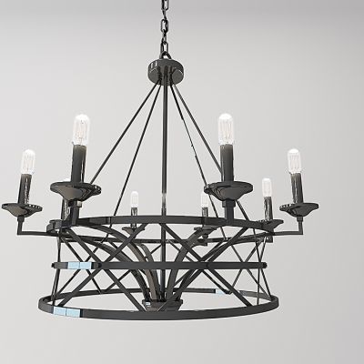 东南美式铁艺亚吊灯