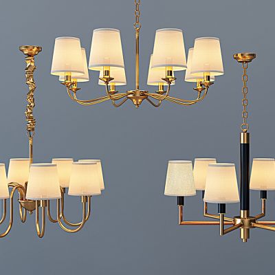 美式欧式金属吊灯组