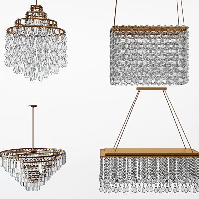 现代水晶吊灯组合