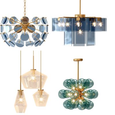 现代金属水晶吊灯