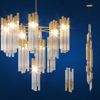 现代金属水晶吊灯
