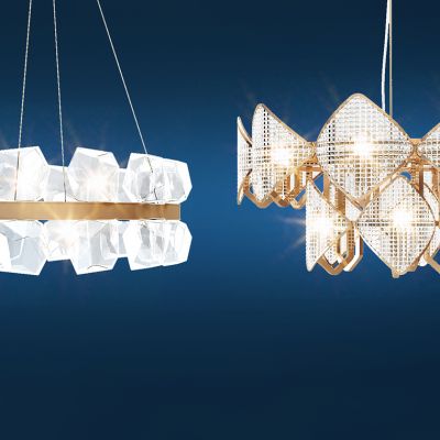 现代金属水晶吊灯